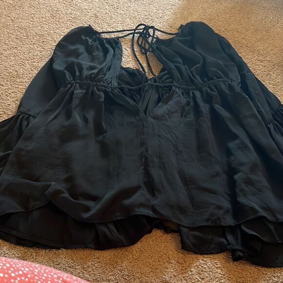 Olivaceous black blouse M - Picture 4 of 6